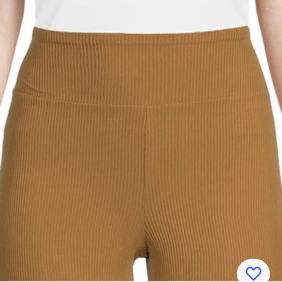 No Boundaries Trailblazer Brown Ribbed Flare Pants W/Lettuce Edge Hem XL (15-17) - Picture 6 of 10